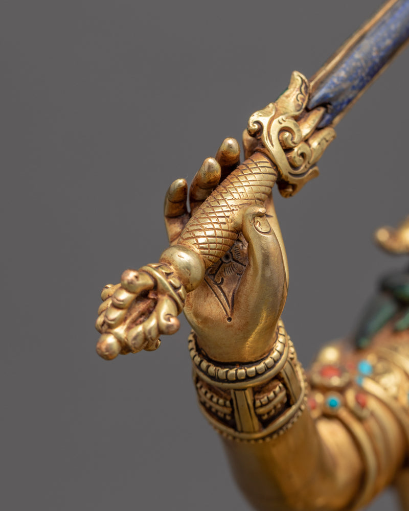 Manjushri Wisdom Deity Statue | Handmade Buddhist Art