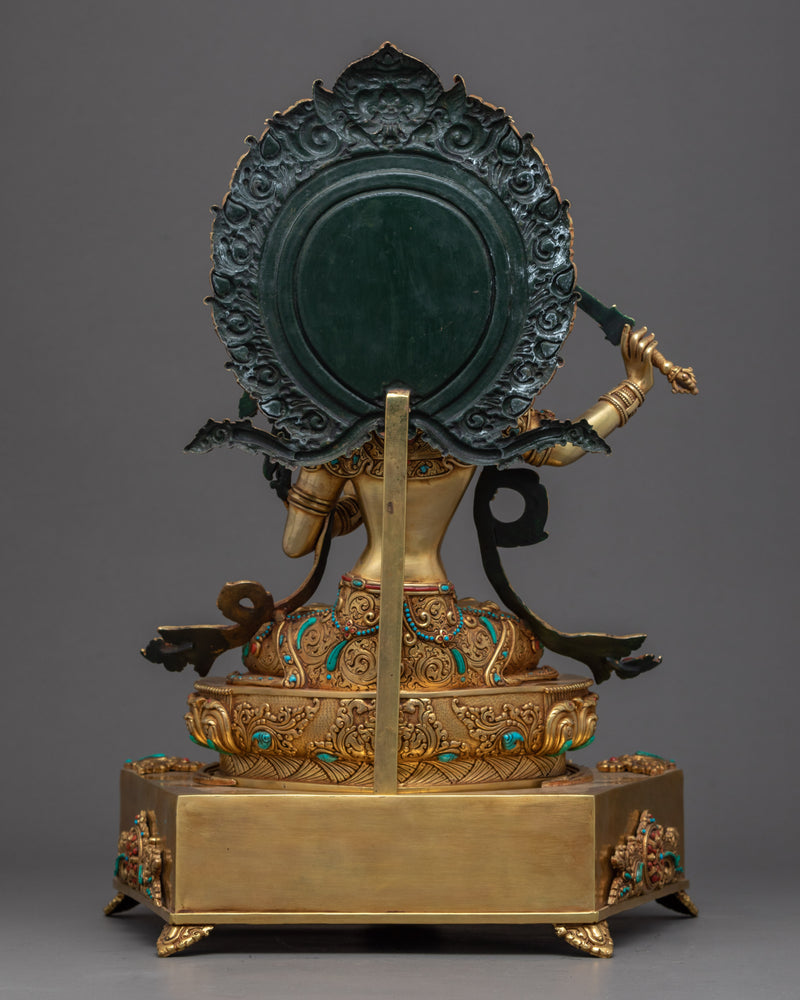 Manjushri Wisdom Deity Statue | Handmade Buddhist Art