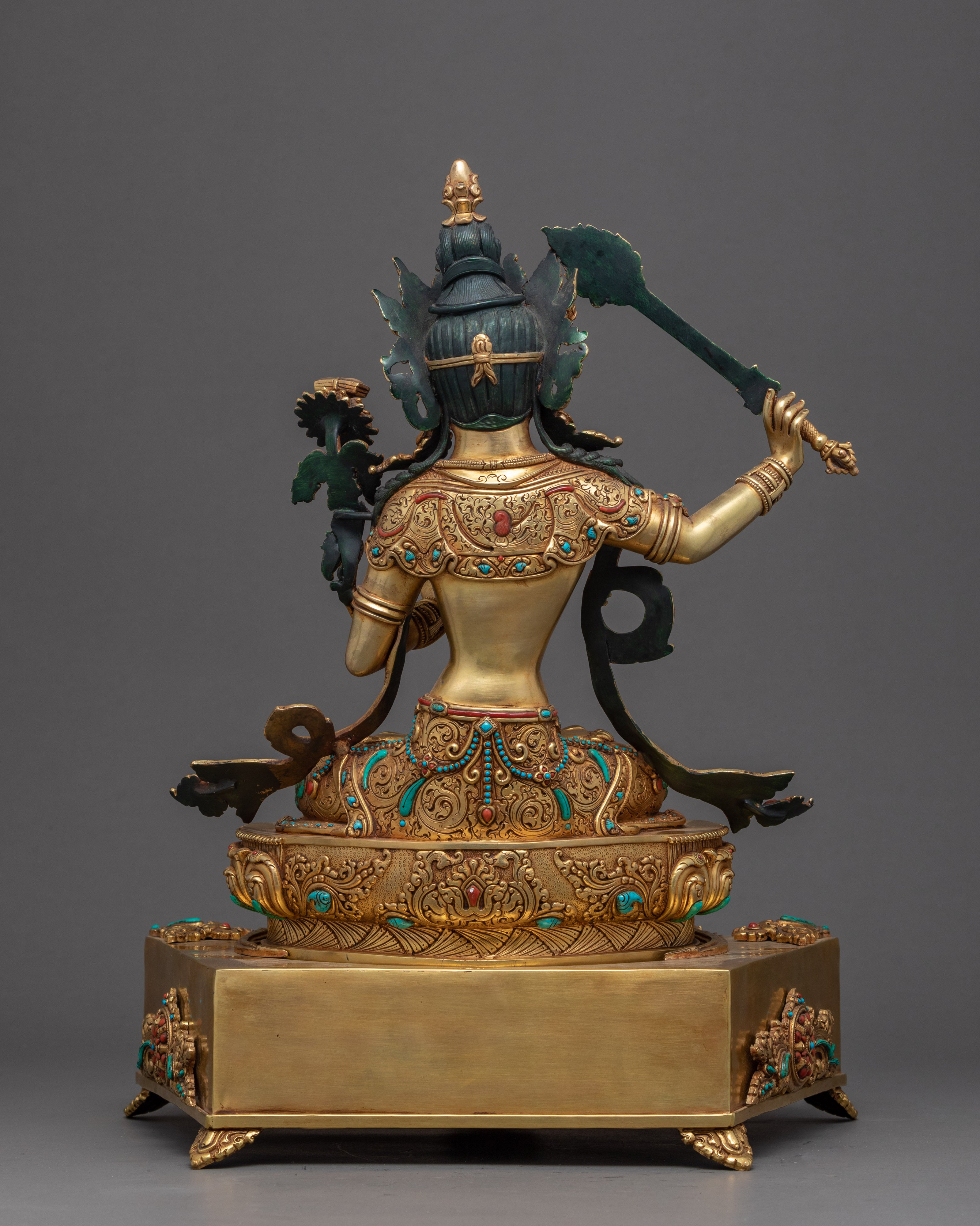 Manjushri Wisdom Deity Statue | Handmade Buddhist Art