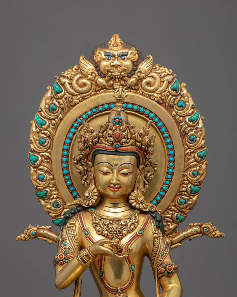 Tibetan Dorje Sempa Statue | Bodhisattva Vajrasattva Art