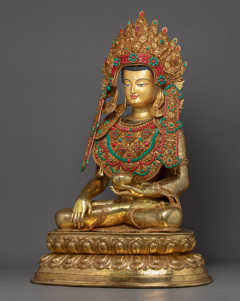 Large Shakyamuni Buddha Sculpture | Traditional Handmade Art