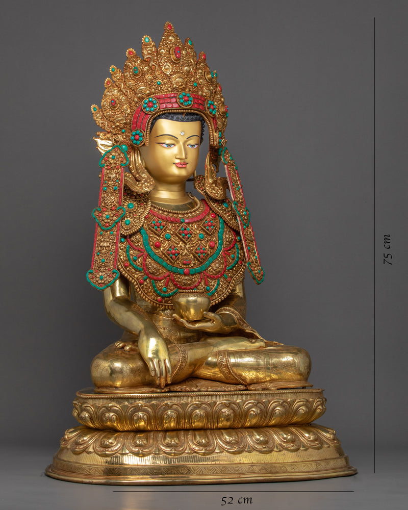Large Shakyamuni Buddha Sculpture | Traditional Handmade Art