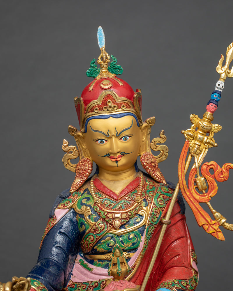 Padmasambhava Guru Sculpture | Buddhist Himalayan Art