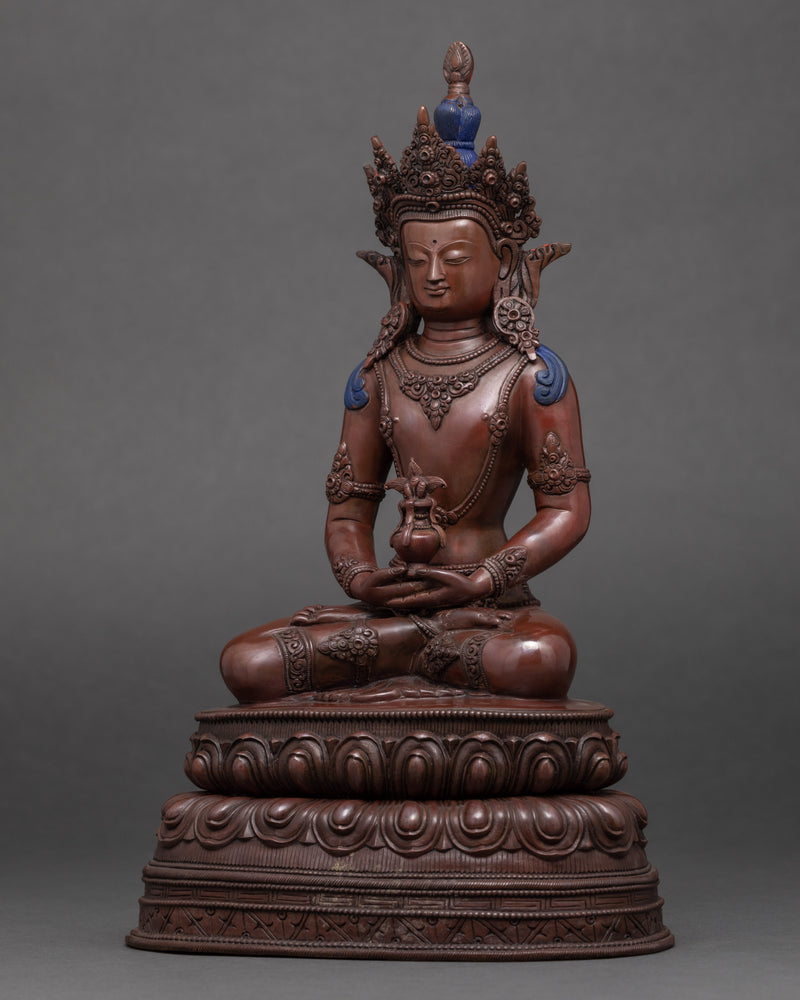 Amitayus Bodhisattva Copper Statue | Himalayan Buddhist Art