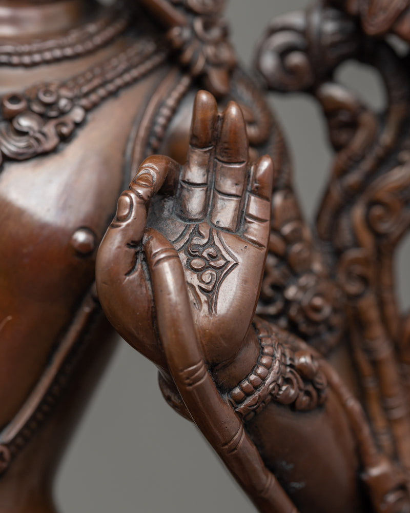 Manjushri Wisdom Deity Sculpture | Hand Crafted Buddhist Art