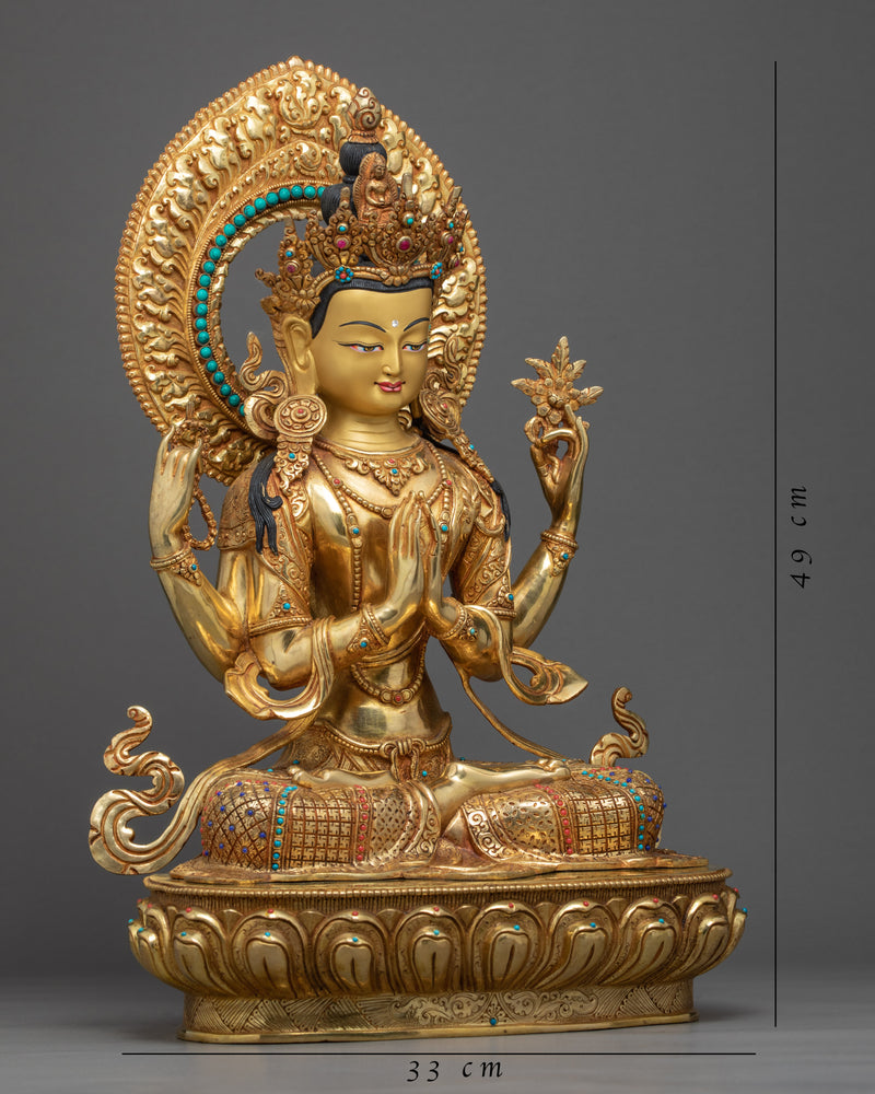 Avalokiteshvara Chenrezig Statue | Bodhisattva of Compassion