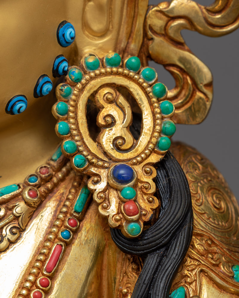 Dzambhala Wealth Deity Sculpture | Himalayan Art of Nepal