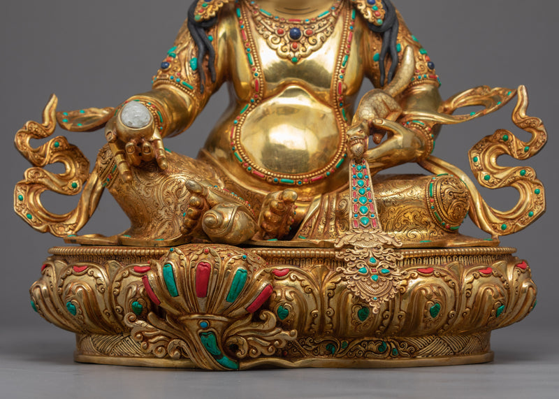 Dzambhala Wealth Deity Sculpture | Himalayan Art of Nepal