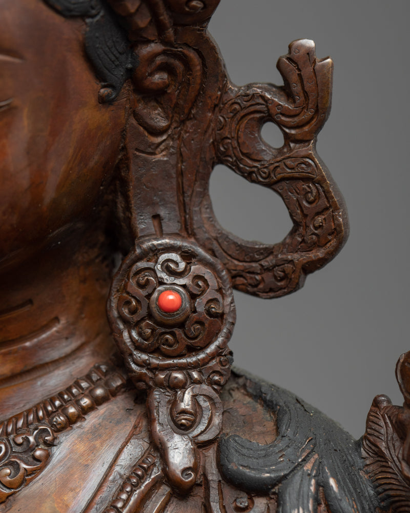 Green Tara Copper Sculpture | Traditional Himalayan Art of Nepal