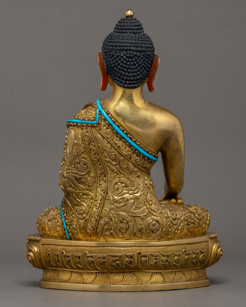 Shakyamuni Buddha Tibetan Sculpture | Traditional Himalayan Art