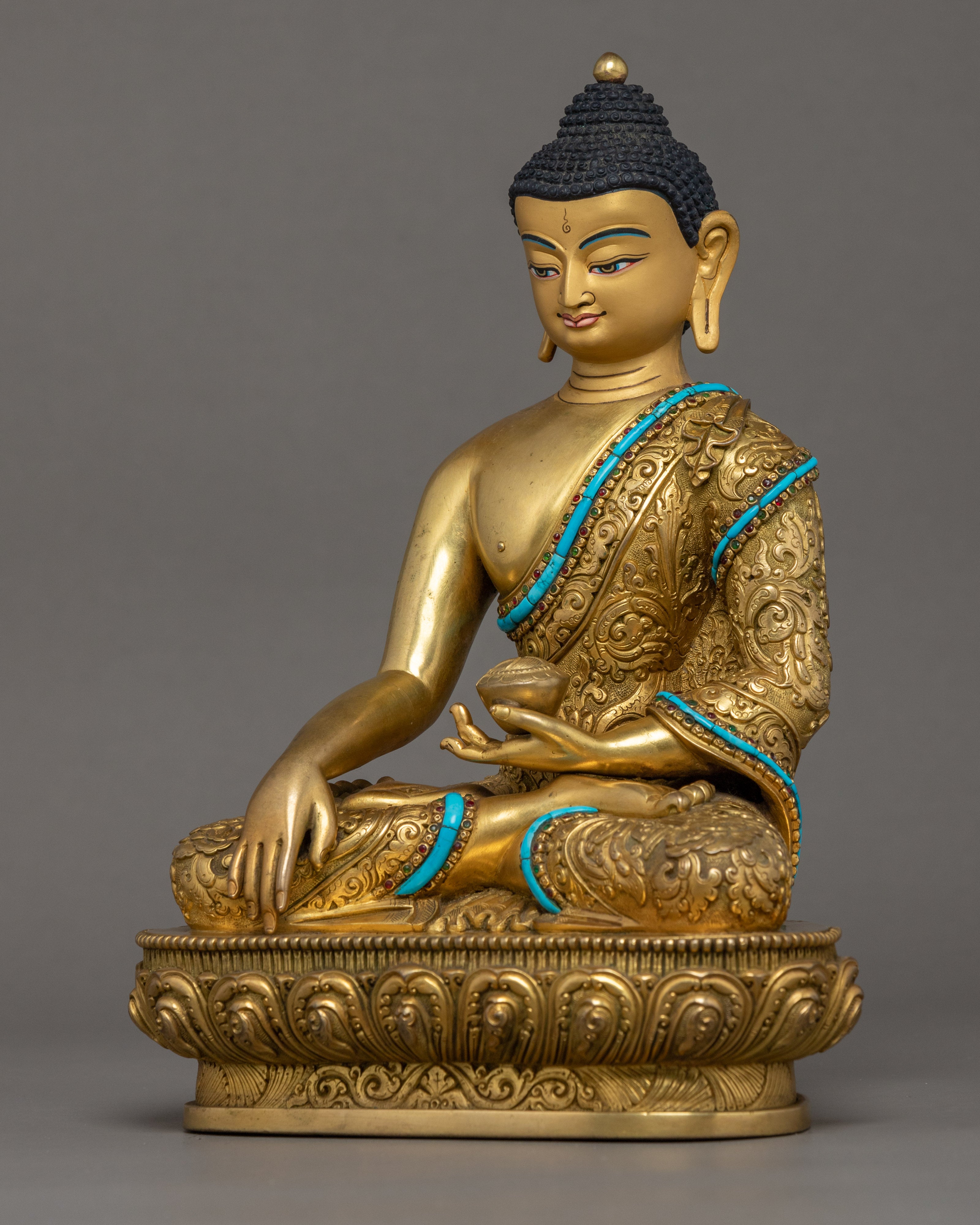 Shakyamuni Buddha Tibetan Sculpture | Traditional Himalayan Art