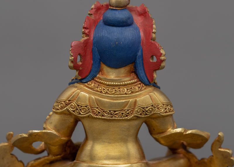 Dzambhala Buddhist Sculpture | Gold Glided Himalayan Art
