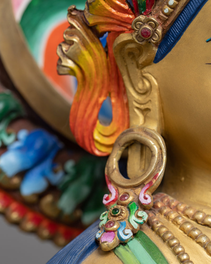 Siddhartha Gautama Art |  Gold Glided Himalayan Statue