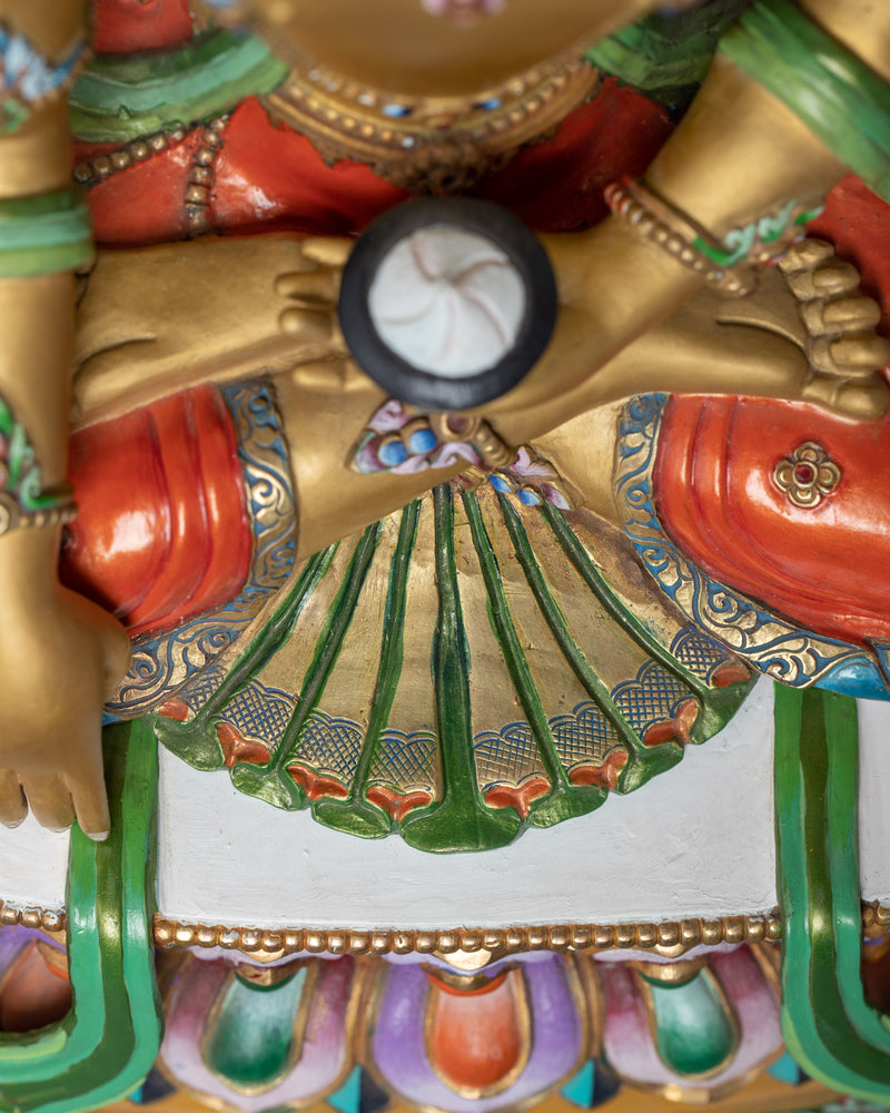 Siddhartha Gautama Art |  Gold Glided Himalayan Statue
