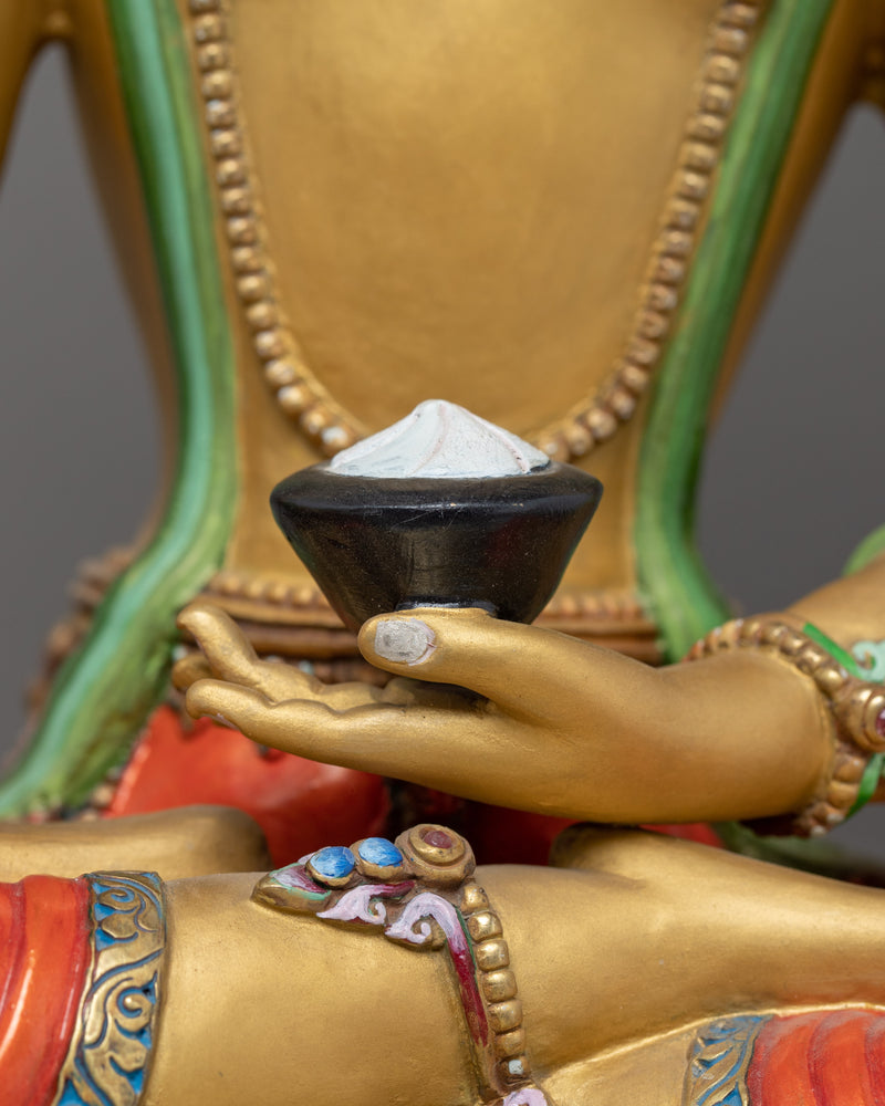 Siddhartha Gautama Art |  Gold Glided Himalayan Statue