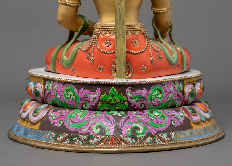 Siddhartha Gautama Art |  Gold Glided Himalayan Statue