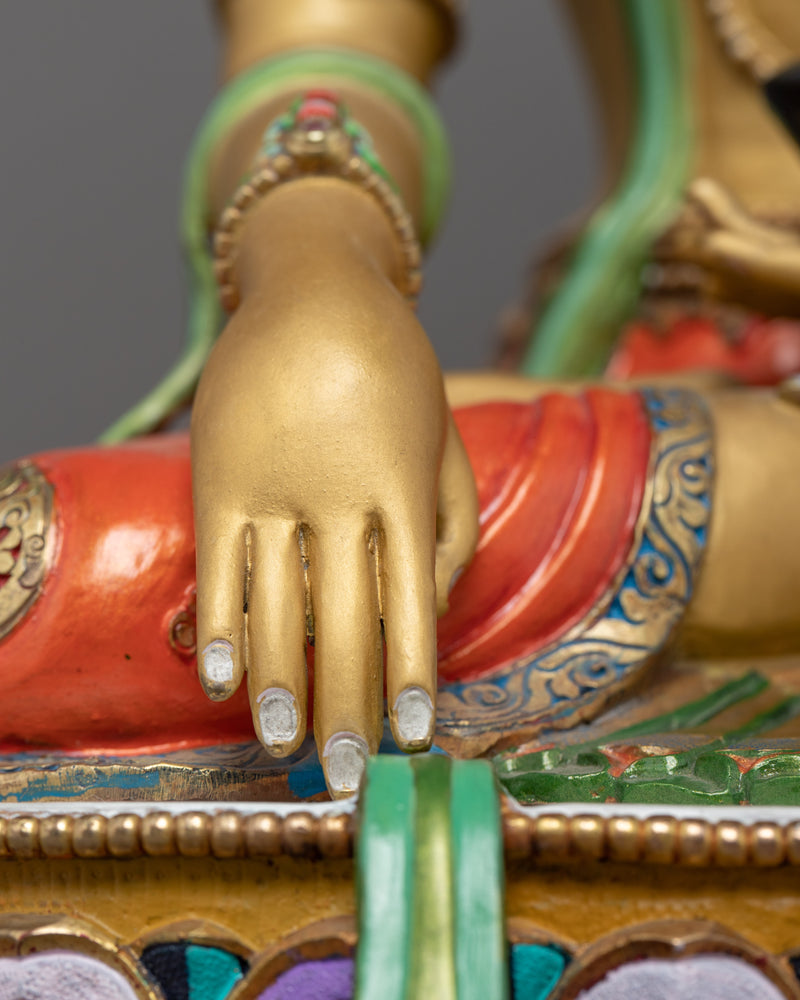 Siddhartha Gautama Art |  Gold Glided Himalayan Statue