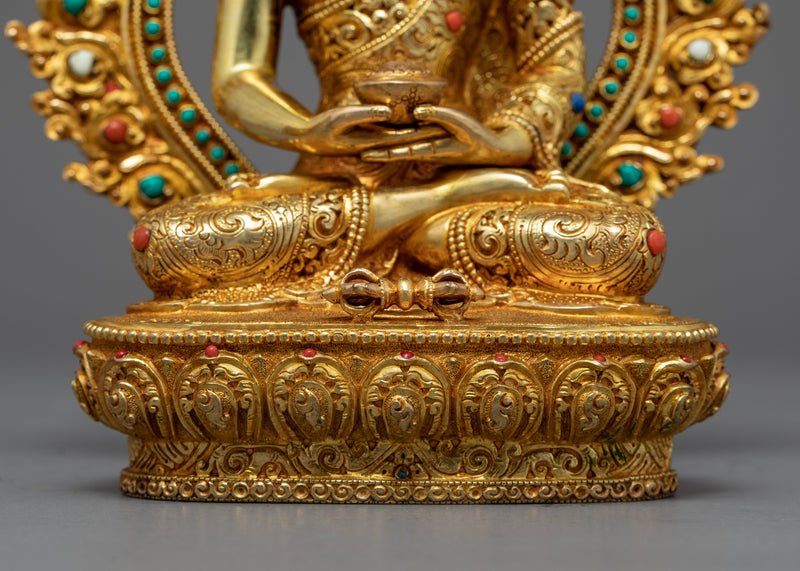 Three Wise Buddhas Set Statue | Traditional Himalayan Artwork