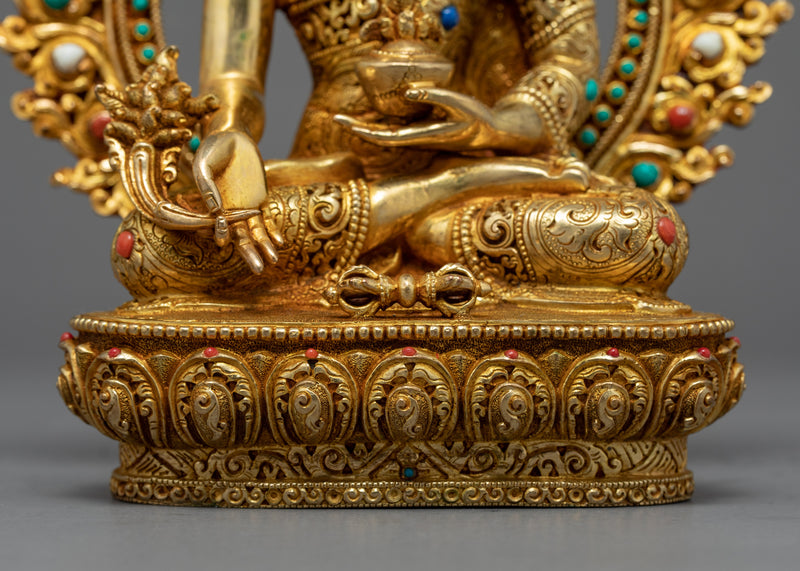 Three Wise Buddhas Set Statue | Traditional Himalayan Artwork