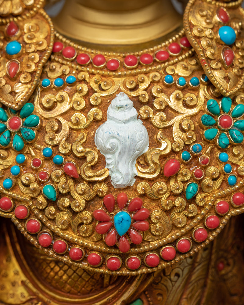 Gautama Siddhartha Buddha | Gold Glided Himalayan Artwork