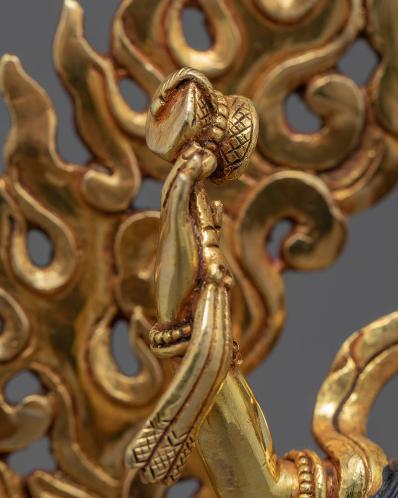 Machig Labdron Gold Statue | Tibetan Buddhist Female Master & Yogini
