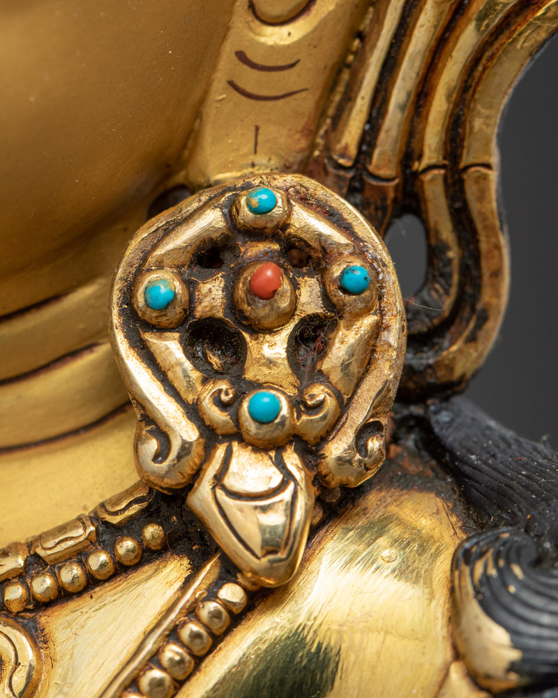 Manjushri Flaming Sword Statue | Handmade Bodhisattva Artwork