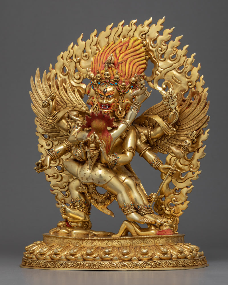 Vajrakilaya Yidam Statue | Buddhist Wrathful Deity