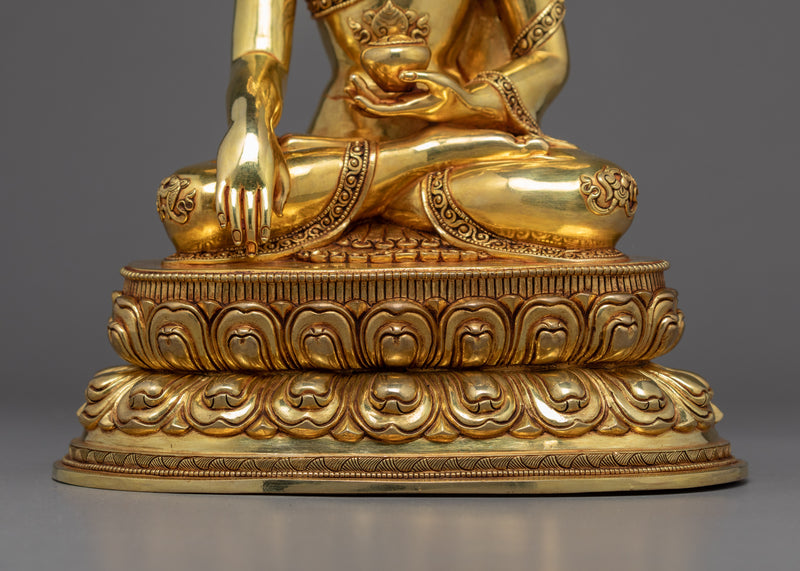Siddhartha Buddha Gautama | Gold Plated Himalayan Art