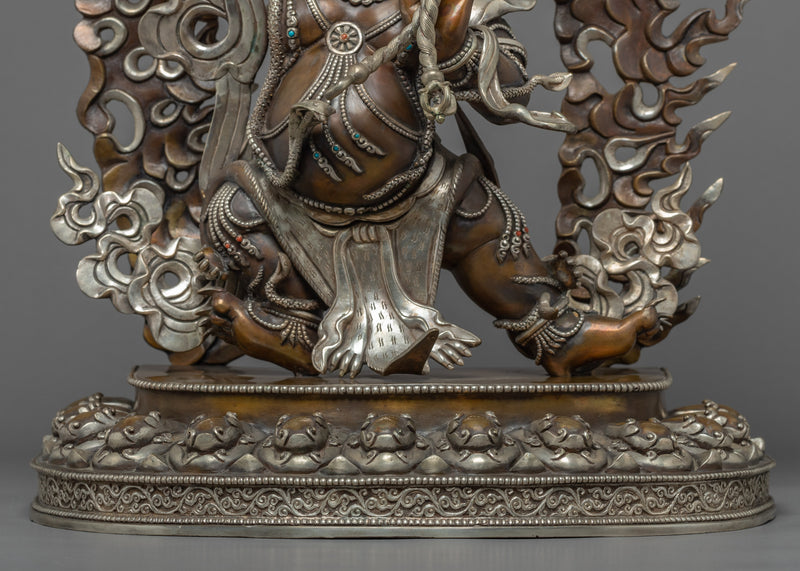 Wrathful Vajrapani Copper Statue | Traditional Tibetan Art