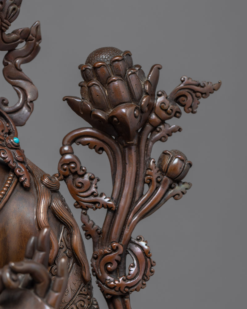Green Tara Indoor Sculpture | Female Buddha Art