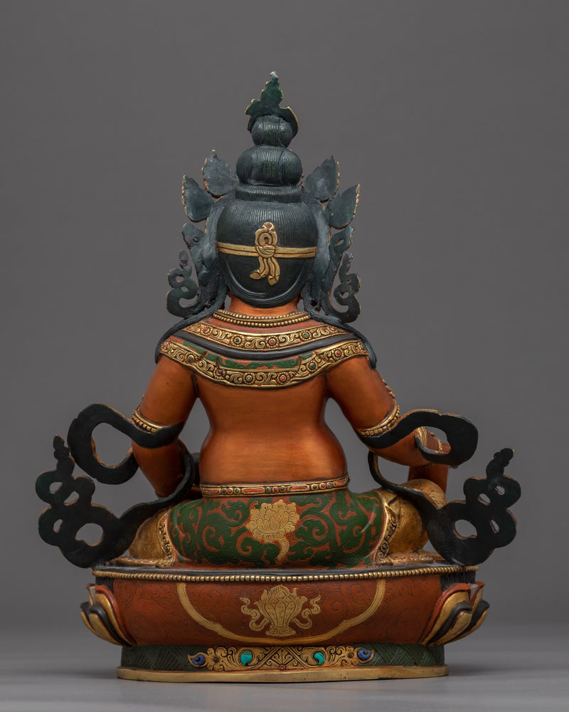 Wealth Deity Dzambhala Sculpture | Traditional Himalayan Art of Nepal