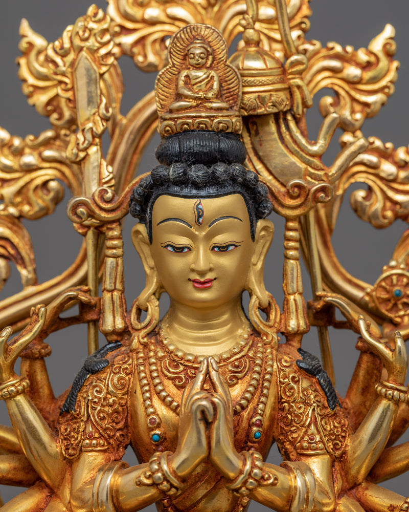 Cundi Statue | Hand-Carved Buddhist Deity Art