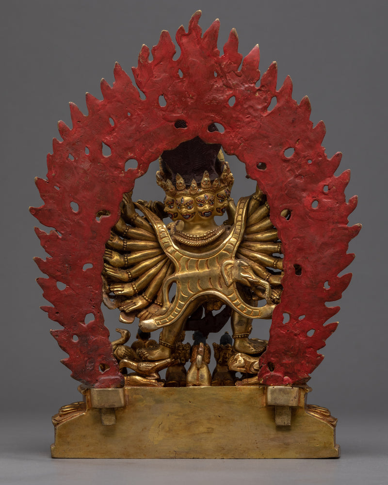 Yamantaka With Consort | Traditional Himalayan Sculpture