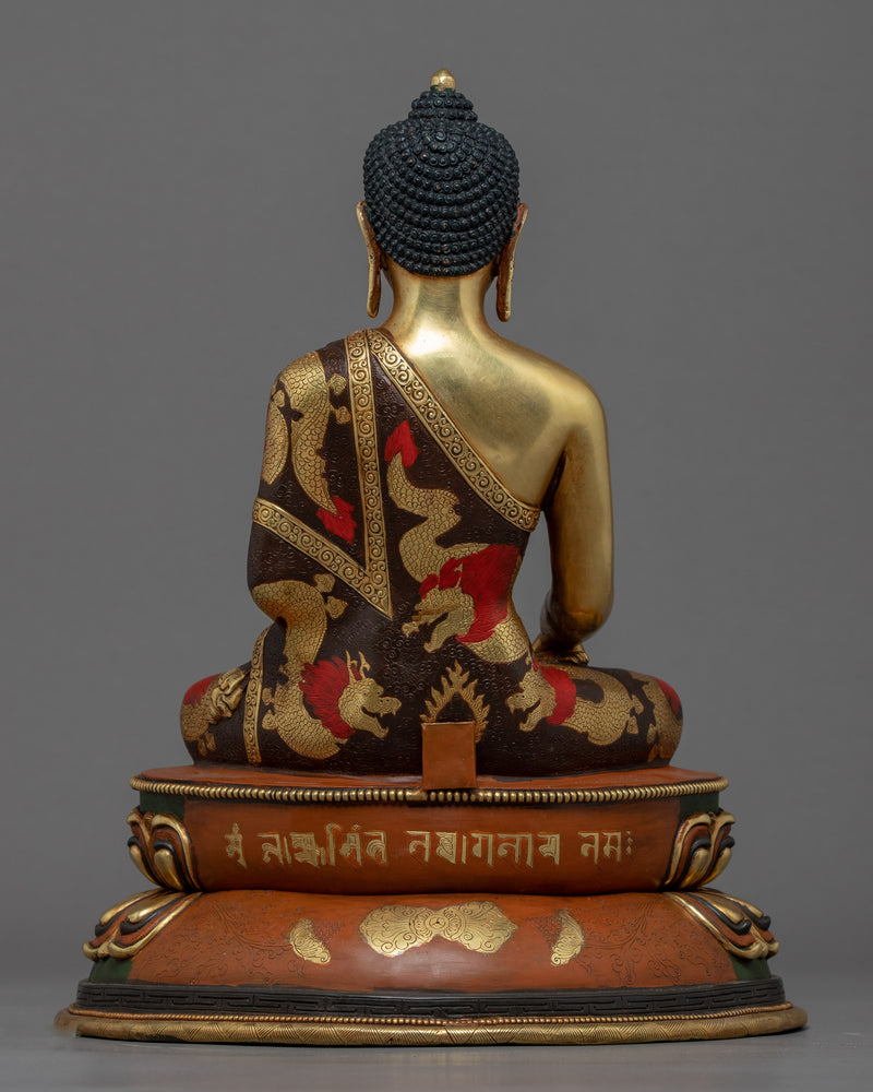Buddha Shakyamuni Statue | Traditional Himalayan Tibet Art