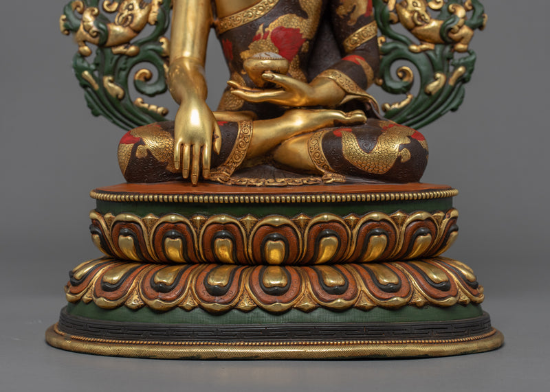 Buddha Shakyamuni Statue | Traditional Himalayan Tibet Art