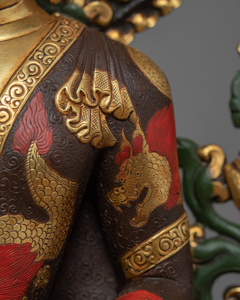 Buddha Shakyamuni Statue | Traditional Himalayan Tibet Art