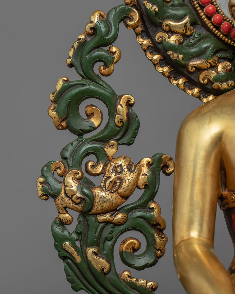 Buddha Shakyamuni Statue | Traditional Himalayan Tibet Art
