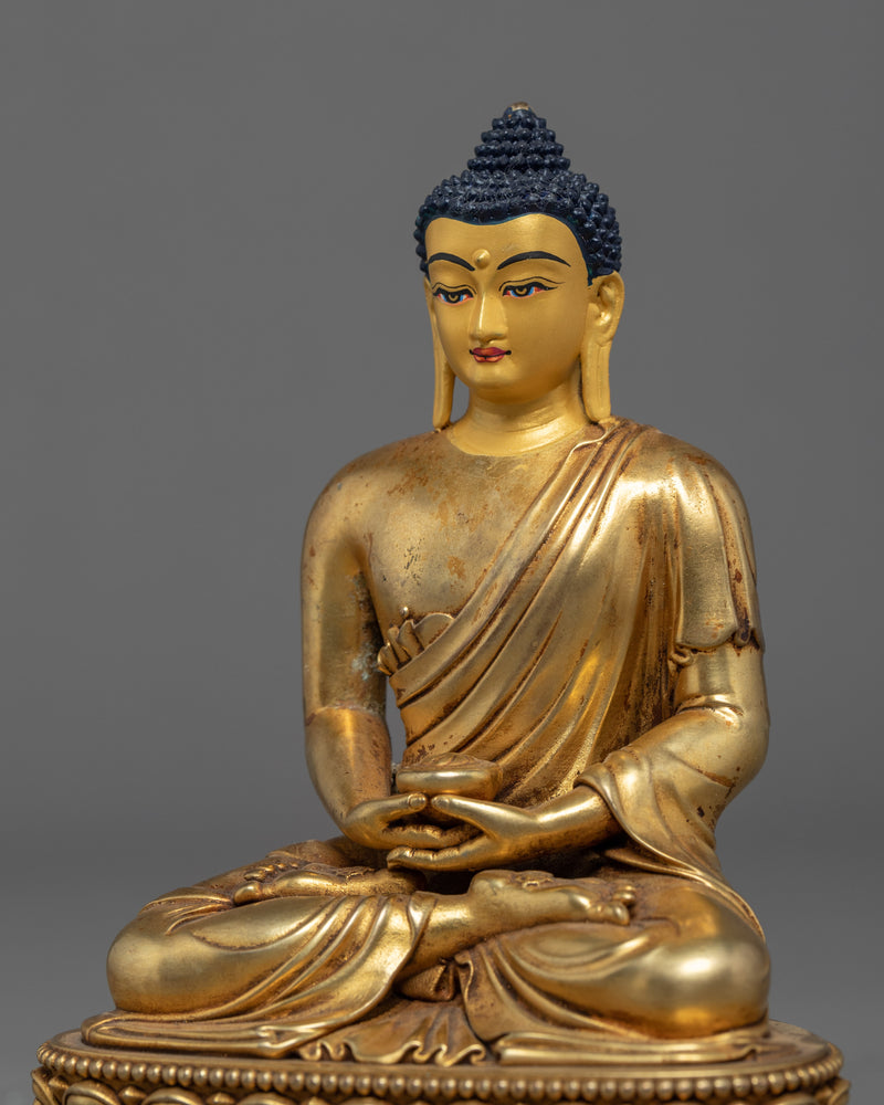 Seated Buddha Amitabha Sculpture | Traditional Tibetan Art