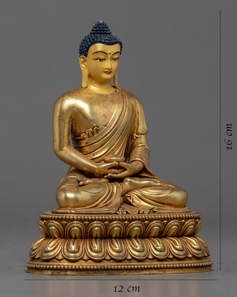Seated Buddha Amitabha Sculpture | Traditional Tibetan Art