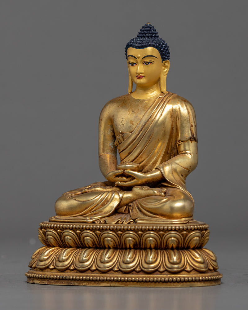 Seated Buddha Amitabha Sculpture | Traditional Tibetan Art