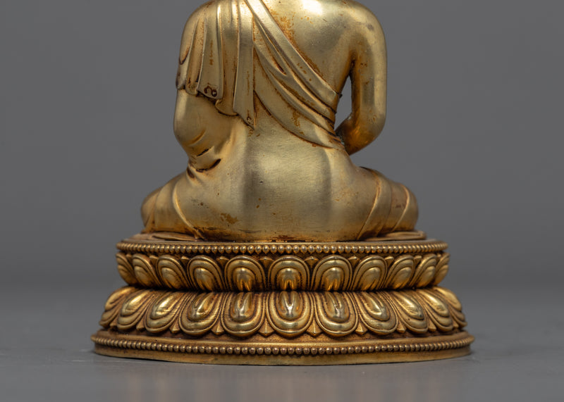 Seated Buddha Amitabha Sculpture | Traditional Tibetan Art