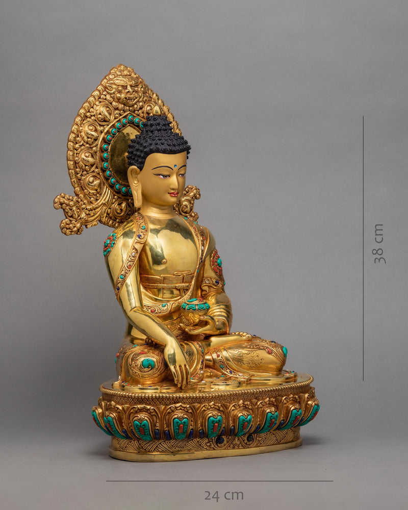 Buddha Statue | Shakyamuni Buddha | Plated With 24K Gold