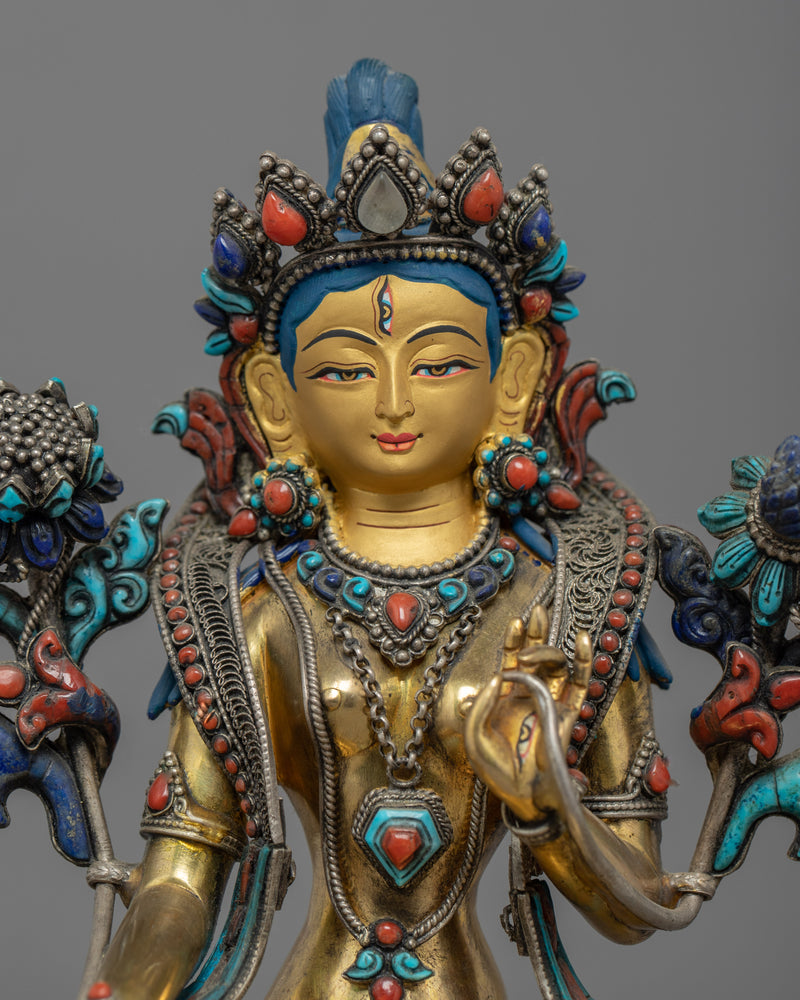 White Tara Statues | Traditional Himalayan Art