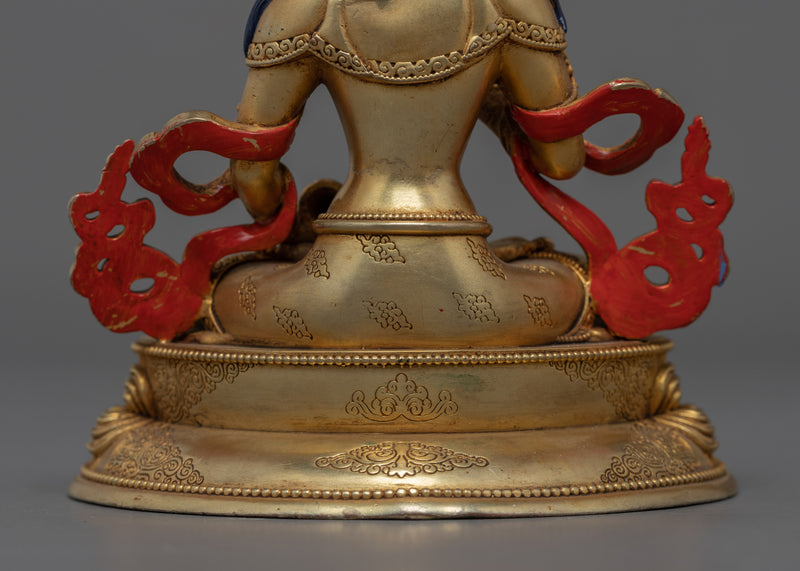 Vajrasattva Heruka Statue | Gold Plated Machine Molded Himalayan Art