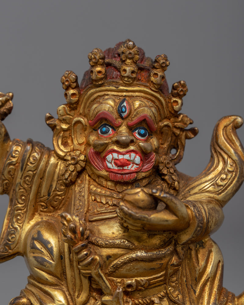 Mahakala Bernagchen Sculpture | Traditional Tibetan Art