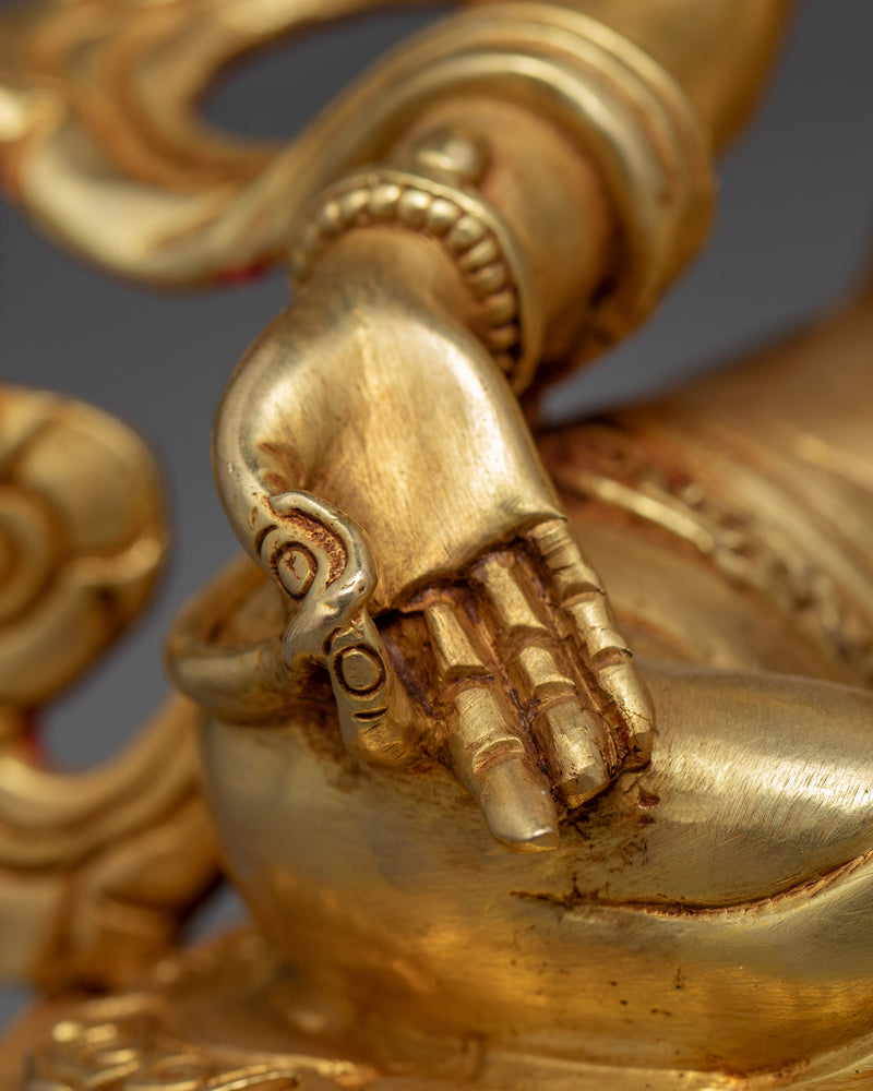 Compassionate Green Tara Statue | Himalayan Buddhist Artwork