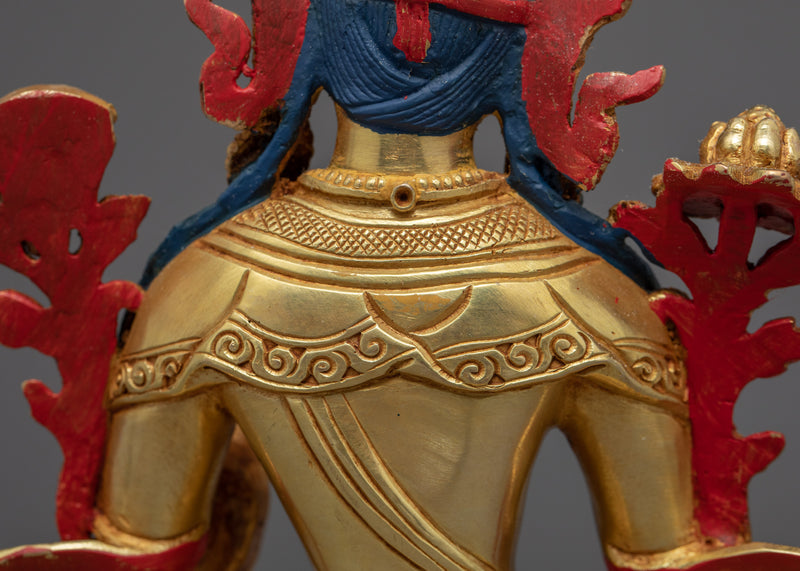 Compassionate Green Tara Statue | Himalayan Buddhist Artwork