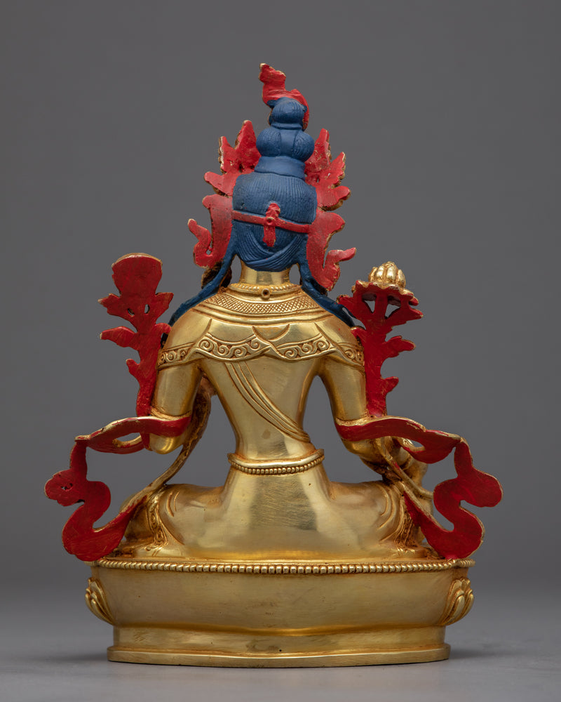 Compassionate Green Tara Statue | Himalayan Buddhist Artwork