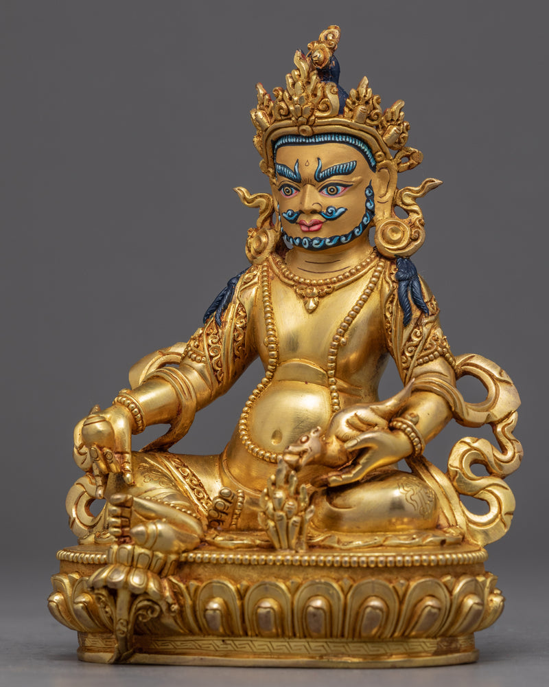 Dzambhala Sculpture | Tibetan Hand-Carved Wealth Deity