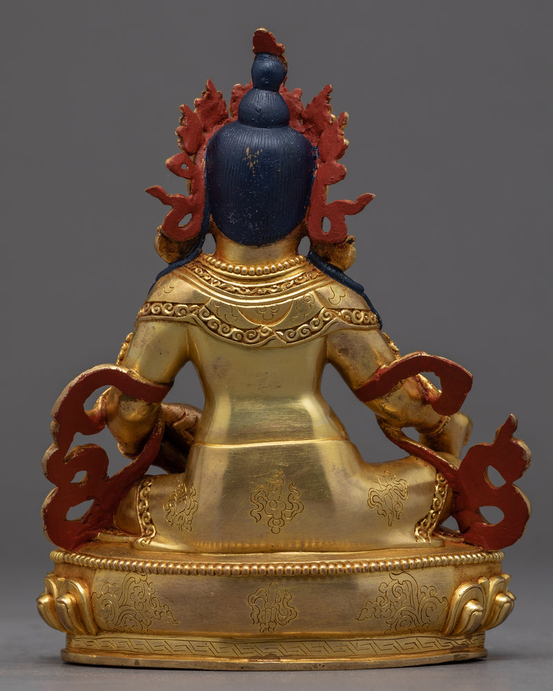 Dzambhala Sculpture | Tibetan Hand-Carved Wealth Deity